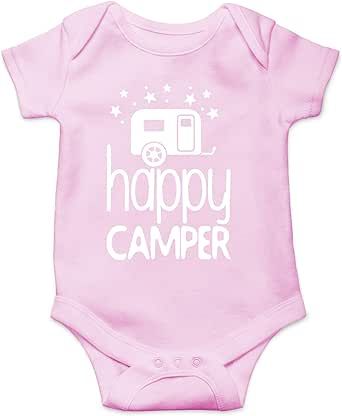 AW Fashions Happy Camper - I'd Rather Be Camping With My Family - Cute One-Piece Infant Baby Bodysuit
